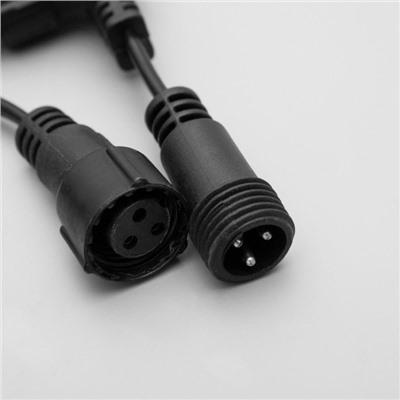 УЦЕНКА Гирлянда «Занавес» 2×3 м, IP44, УМС, тёмная нить, 760 SMD-LED, свечение белое, 220 В