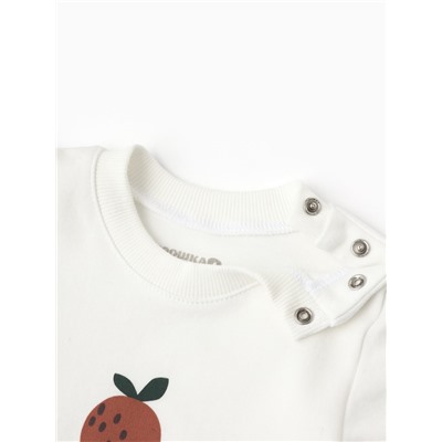 Лонгслив Крошка Я Oranges, рост 62-68 см, молочный