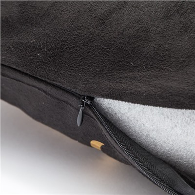 Наволочка декоративная Этель «Листок» 42×42 см, велюр