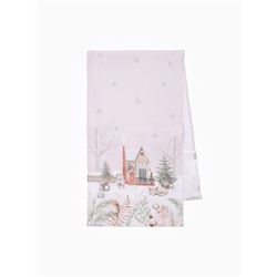 Дорожка новогодняя на стол «Этель» «Звери в городе» 40×147 ± 5 см, 100% хл, саржа 190 г/м²