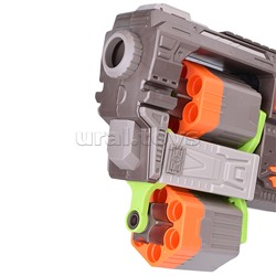 Бластер "Double magas" с мягкими пулями, в коробке