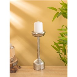 Подсвечник для свечи 9 см «Грэй», 39 см, металл, золото