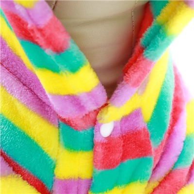 Комбинезон «Радуга» с капюшоном, размер 2XL (ДС 45 см, ОШ 45 см, ОГ 55 см)