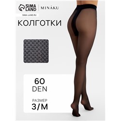 Колготки женские MINAKU, чёрные, размер 3/M