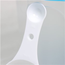 Контейнер для стирального порошка с ручкой, 6 л, цвет голубая лагуна