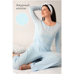 Женская пижама с брюками из ажурного хлопка Happyfox