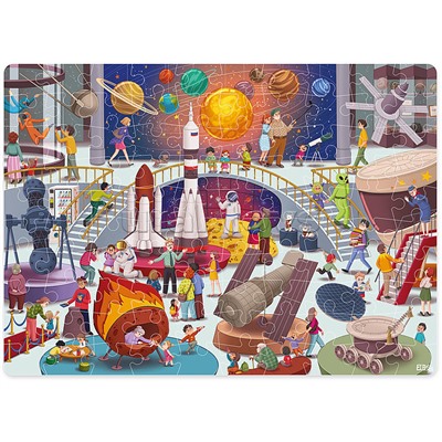 Пазл 100 "Ночь в музее. Планетарий"