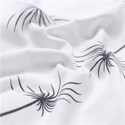 Простыня на резинке 1.5-спальный «Этель. Легкость ветра», 140×200+25 см, бязь