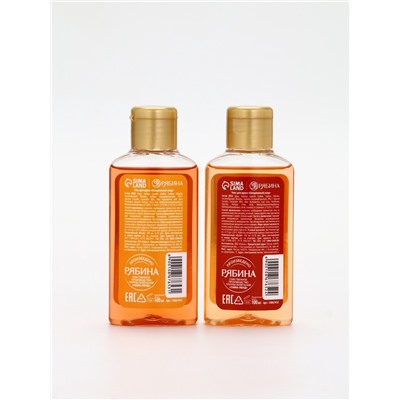 Подарочный набор новогодний: гель для душа 2 шт. × 100 мл, мочалка для тела, аромат мандарин и тыква, URAL LAB