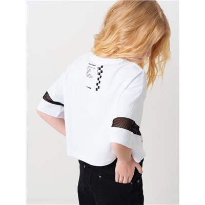 Фуфайка трикотажная для девочек (футболка)