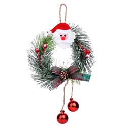 Новогоднее украшение "Новогодний венок" (12см х 22см)