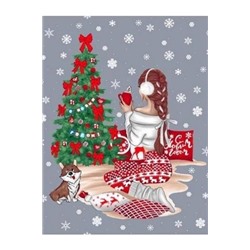 Набор 3 полотенца "Тепло в каждом мгновении", вафля