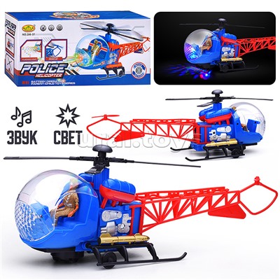 Вертолет "Полиция" на батарейках, в коробке