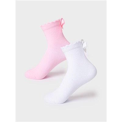 Носки трикотажные для девочек, 2 пары в комплекте