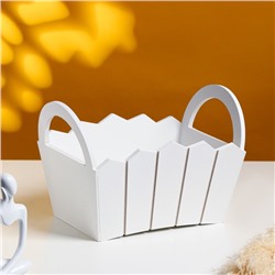 Подарочный ящик «Мария», 25×16×17 см, МДФ, белый