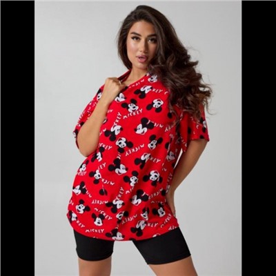 Футболка Ирбис (Микки красный)