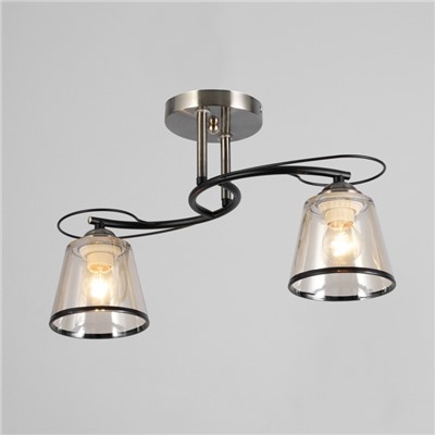 Люстра «Каэль» 2хЕ27 40 Вт черно-бронзовый 40×28 см