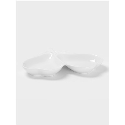 Менажница керамическая 2 ячейки «Груши», 25×19×3 см