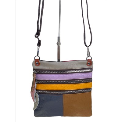 Женская сумка из натуральной кожи мультицвет