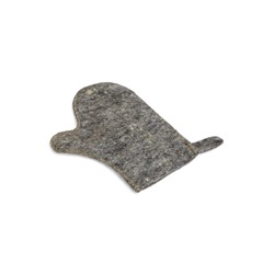 Набор для бани, 3 предмета: шапка, рукавица, коврик, серый, «Добропаровъ»