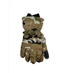 Утеплённые мужские перчатки мультицвет