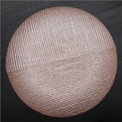 Тарелка подстановочная «Селена», d=33 см, цвет коричневый с серебром