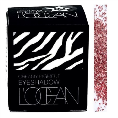 L‘OCEAN Кремовые пигментные тени / Creamy Pigment Eye Shadow #12 Emily Pink, 1,8 г