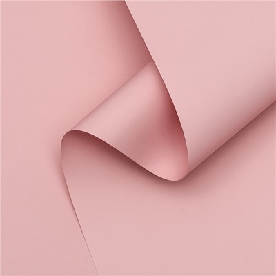 Пленка матовая для цветов, 0.5×10 м 65 мкм, пастельная серия, чайная роза