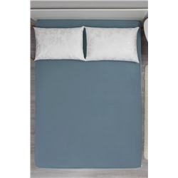 Простыня на резинке Деним 180х200  бязь 120гр/м Текстильная коллекция