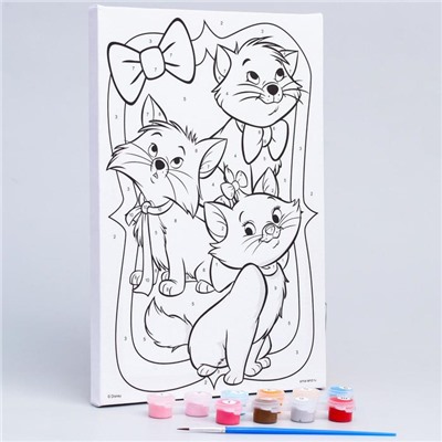 Картина по номерам для детей «Коты Аристократы», 20×30 см