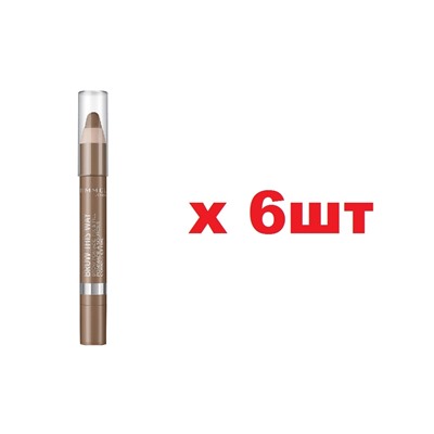 Rimmel Brow Помада-карандаш для бровей 002 Medium 6шт