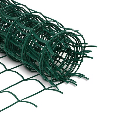 Сетка садовая, 0.5×5 м, ячейка квадрат 83×83 мм, пластиковая, зелёная, Greengo, в рулоне