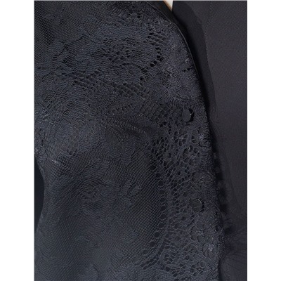 Блузка вечерняя из креп шифона с кружевом