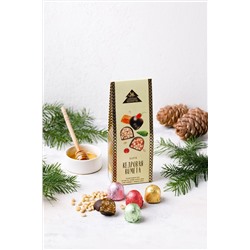 Кедровая комета ассорти / клюква, земляника, шишка, классическая / 70 г / ТМ Сибирские конфеты