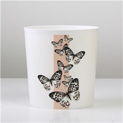 Кашпо для цветов «Бабочки», 1.6 л, d=14 см, h=14 см, пластиковое