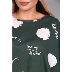 Футболка "Скалли" (Темный хаки)