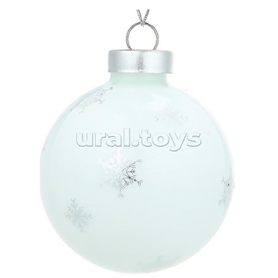 Новогоднее украшение. Елочный стеклянный шар "Нежная балерина" 6см