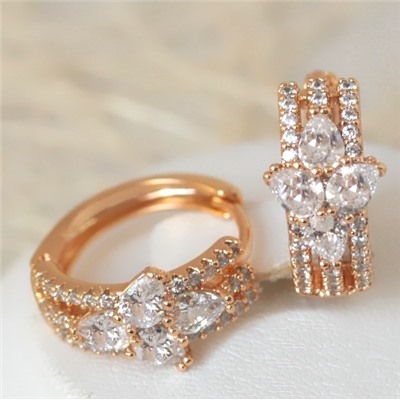 Серьги позолота H01-13331