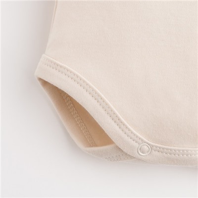 Боди для мальчика «Крошка Я» NY, рост 86-92 см, бежевое