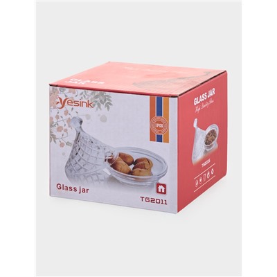 Ёмкость для мёда и варенья Доляна «Купол», 200 мл, 12.5×12 см, стекло