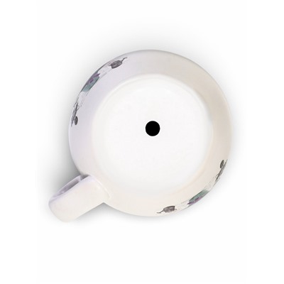 Декоративный горшок для цветов «Чашка блум», 2.2 л, 19×24×12 см, керамический, Greengo