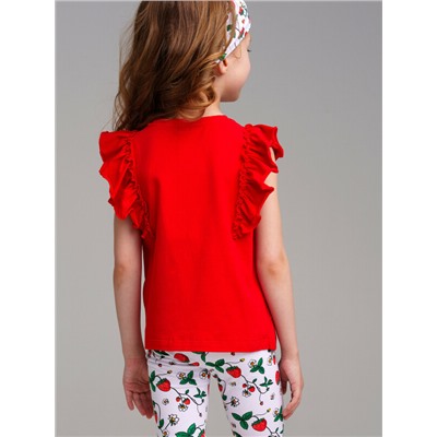 Фуфайка трикотажная для девочек (футболка)