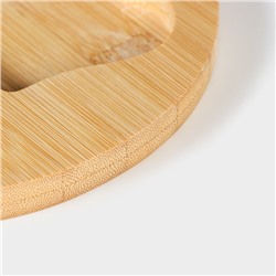 Набор для подачи сыра Доляна Cheese, 3 ножа, доска 32.5×18 см, бамбук