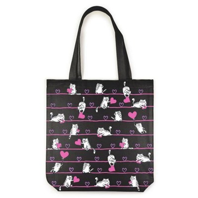 Сумка-шоппер 34х36 см BLACK "SWEET ANIMALS.КОТИКИ" 16-004-02/27 Bruno Visconti