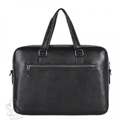 Портфель мужской кожаный 66239H black Heanbag