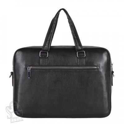 Портфель мужской кожаный 66239H black Heanbag
