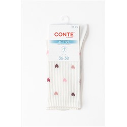 CONTE ACTIVE Удлиненные женские хлопковые носки CONTE ELEGANT, 1234168