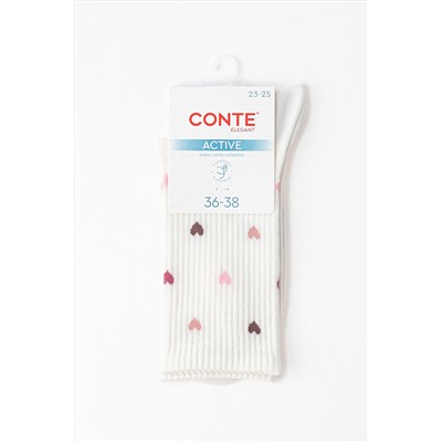 CONTE ACTIVE Удлиненные женские хлопковые носки CONTE ELEGANT, 1234168