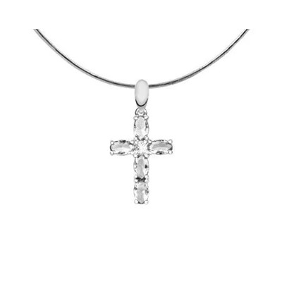Подвеска из серебра куб.циркон., В13-0054