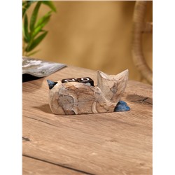 Вечный календарь «Кошка», 13×4×6.5 см, дерево